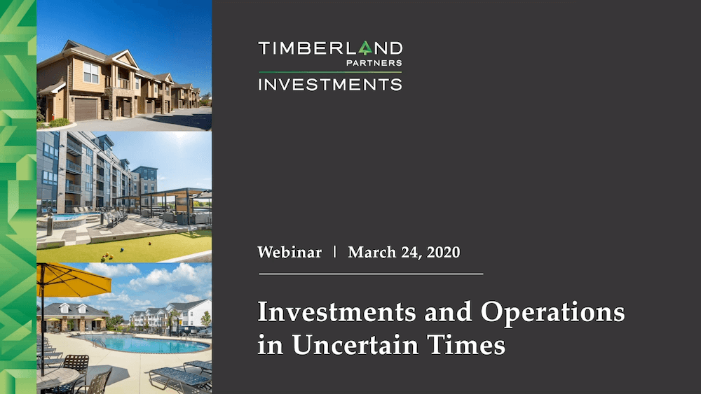 Investments and Operations in Uncertain Times: Webinar Recording