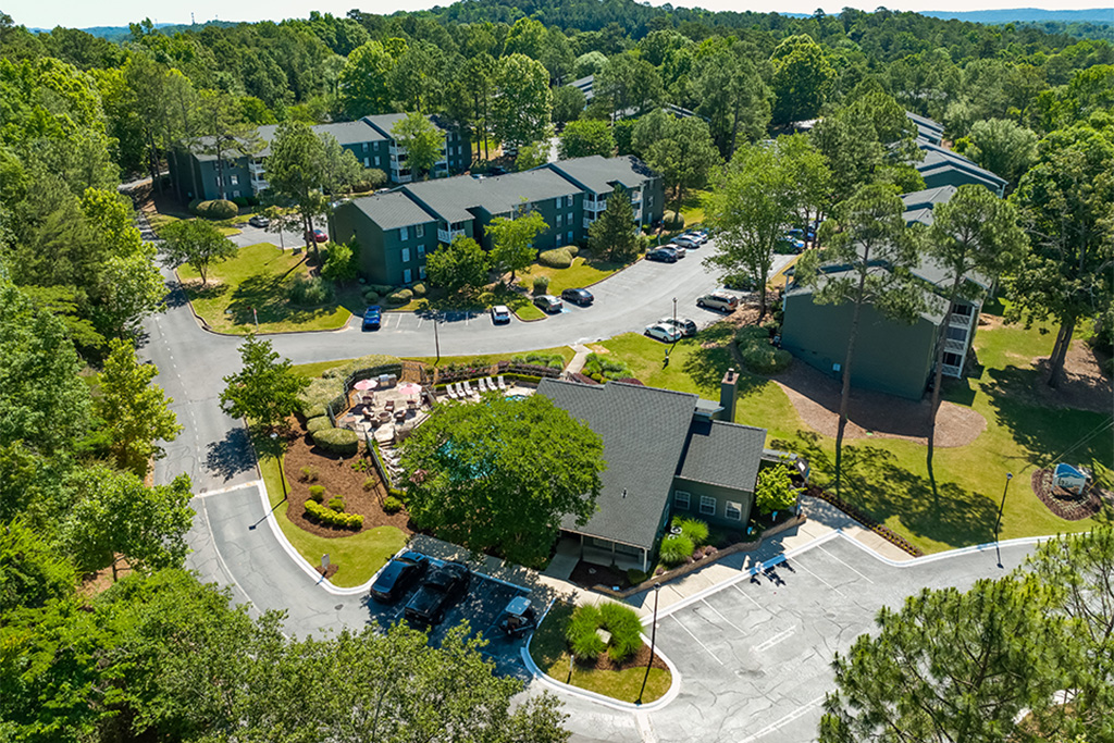 Overhead photo of the Halston property in Hoover, Alabama.