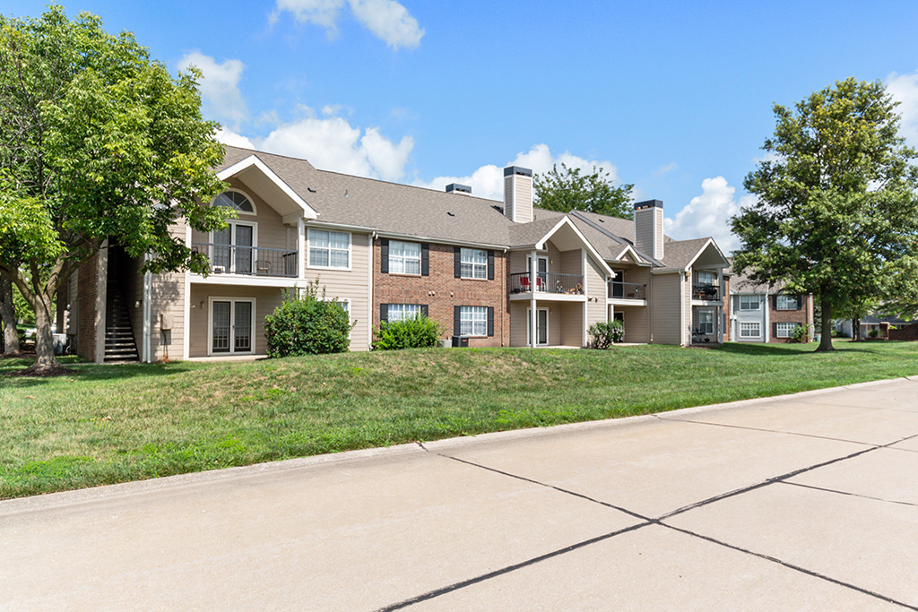 Back of the Pelican Cove property in Florissant, Missouri.